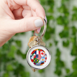 Chaveiro pulseira temática da Copa do Mundo