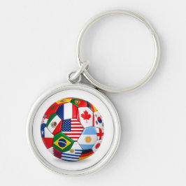 Chaveiro pulseira temática da Copa do Mundo