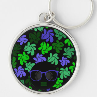 Chaveiro Pulseira Verde e Azul Afro Diva