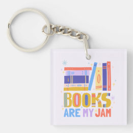 Chaveiro Pulseiras com Arte de Letra Manual "Livros São Min