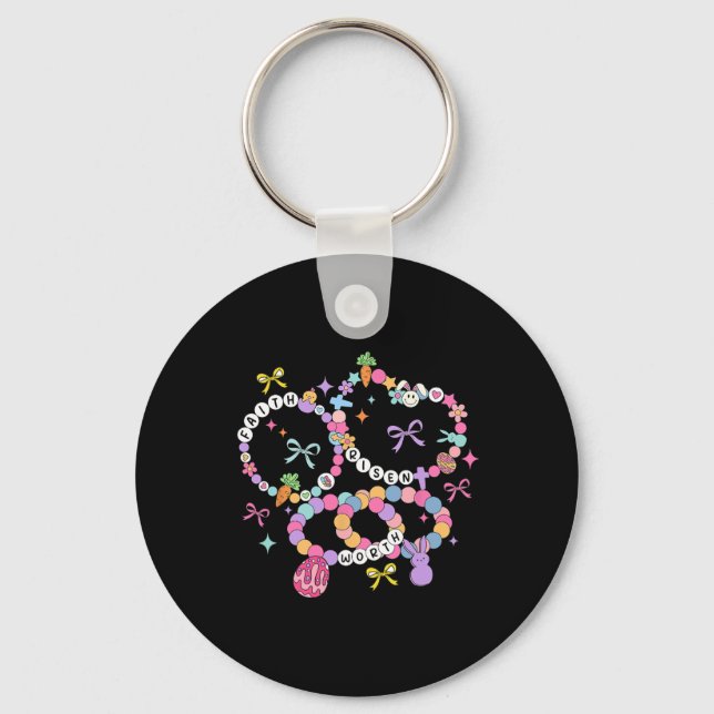 Chaveiro Pulseiras de Amizade Feliz Páscoa Dia da Páscoa Mu (Frente)