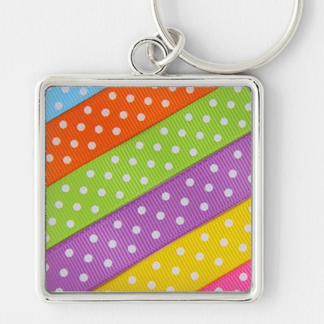 Chaveiro Pulseiras de Bolinhas Coloridas Pingente (Frente)
