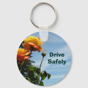 Chaveiro Pulseiras de chave Dirija com Segurança Laranja Ro