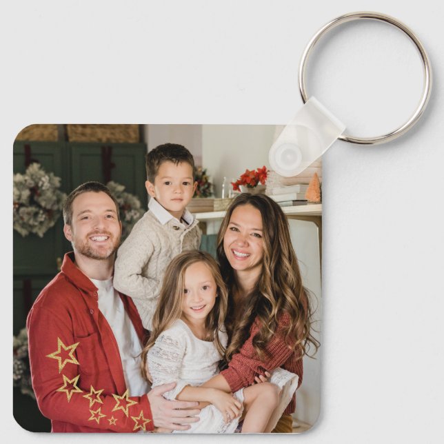 Chaveiro Pulseiras de fotos personalizadas, pulseira de fot (Verso)