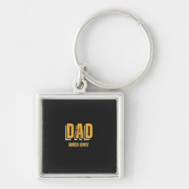 Chaveiro Pulseiras de Metal Vibes de Pai Amarelo Branco