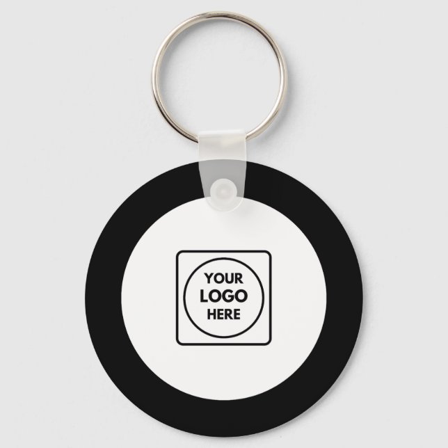 Chaveiro Pulseiras de Teclas com Logo Preto e Branco Clássi (Frente)
