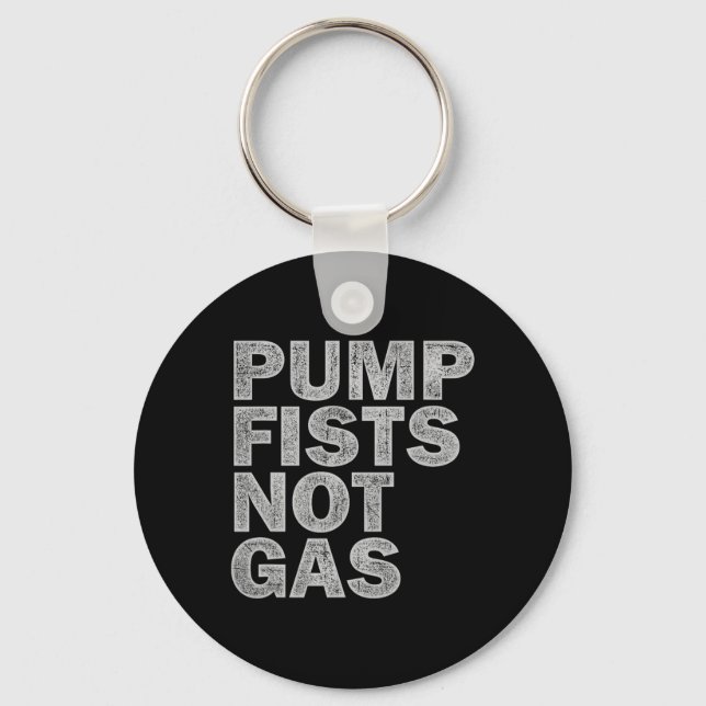 Chaveiro Pump Fists Not Gas Funny New Jersey Beach Souvenir (Frente)