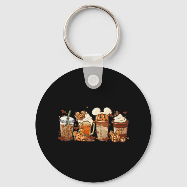 Chaveiro Pumpkin De Café Fall Arroz Latino Quente Calmo Aur (Frente)
