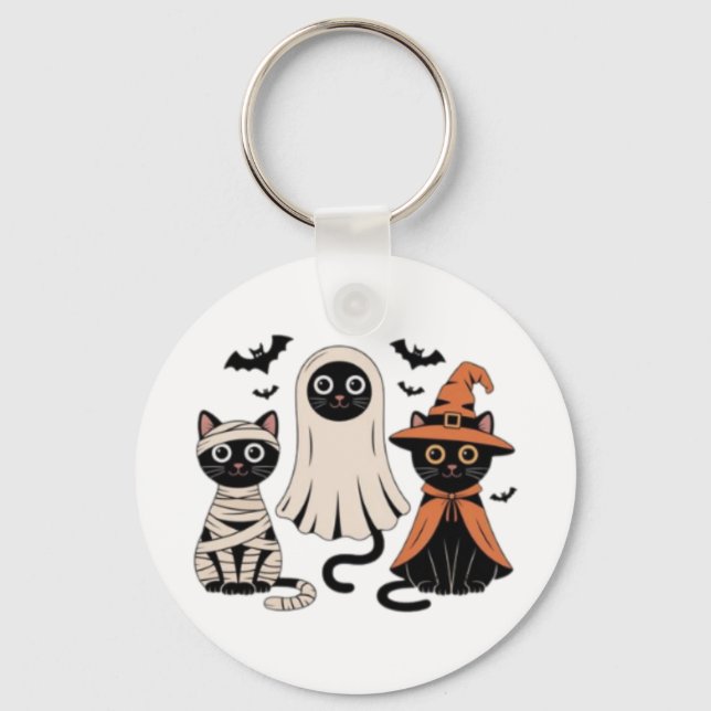 Chaveiro Pumpkin de Gato Negro (Frente)
