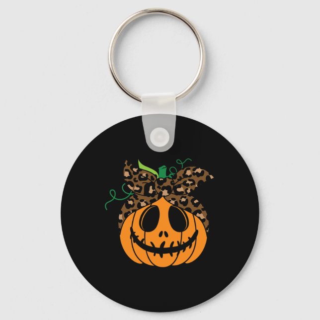 Chaveiro Pumpkin De Queda De Halloween (Frente)