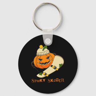 Chaveiro Pumpkin Skateboard Halloween Figurume Diversão Ska