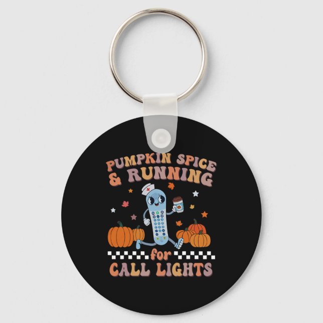 Chaveiro Pumpkin Spice E Correndo Para Luzes De Chamada Er  (Frente)