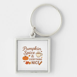 Chaveiro Pumpkin Spice E Tudo O Que É Bonito Queda Design