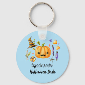 Chaveiro Pumpkin Spooktacular Festa de Halloween Bash Azul