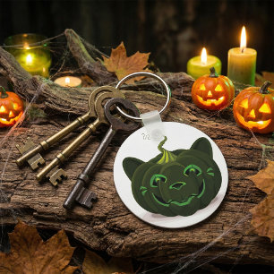 Chaveiro Pumpkin Verde do Halloween