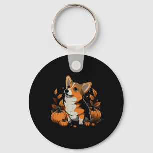 Chaveiro Pumpkin Welsh Corgi Costume Em Welsh Corgi Hallowe