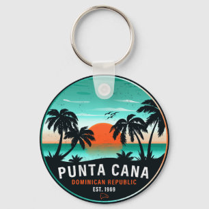 Chaveiro Punta Cana Dominicana Retro Sunset Souvenir 80