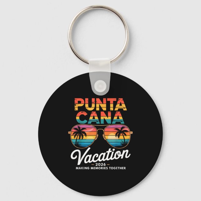 Chaveiro Punta Cana Vacation 2026 Making Memories Summer Be (Frente)