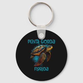 Chaveiro Punta Gorda Florida Fl Retro Vintage Beach Sea Tur