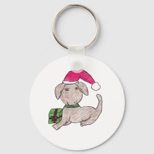 Chaveiro Puppy de Natal bonito