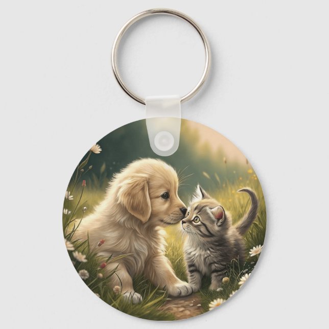 Chaveiro Puppy E Kitten (Frente)