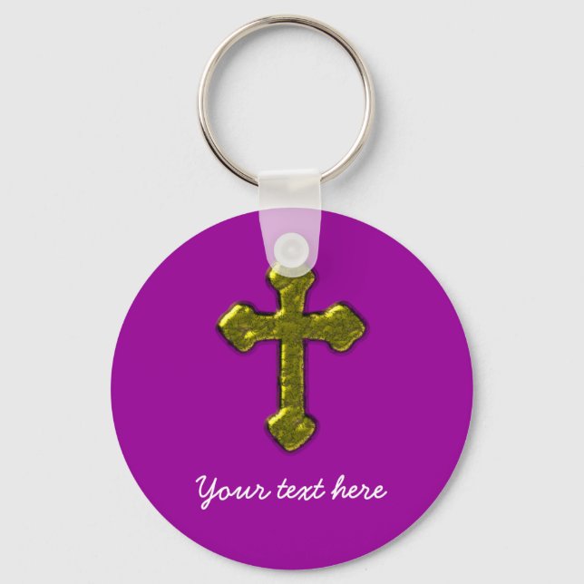 Chaveiro Purple Christian Personalizável (Frente)
