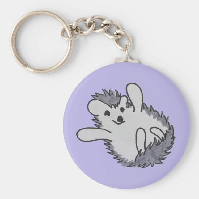 Chaveiro Purple Happy Hedgehog (Frente)
