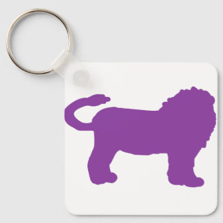 Chaveiro Purple Lion Zodiac Keychain – Regal Leo Silhouette