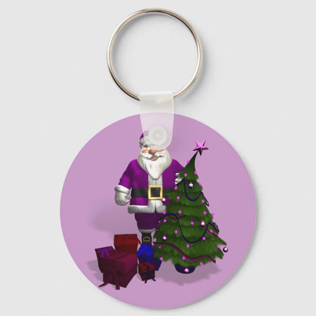 Chaveiro Purple Santa Claus (Frente)