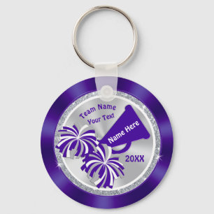 Chaveiro Purple Silver Cheap Personalized Cheer Bag Tags