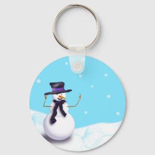Chaveiro Purple Snowman