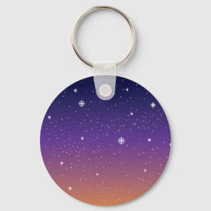 Chaveiro Púrpura e Dourada Starry Sunset