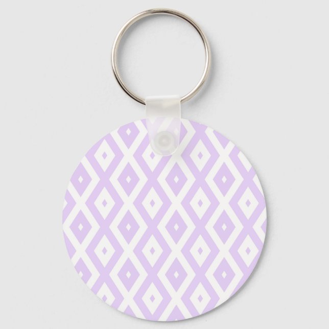 Chaveiro Púrpura e padrão de diamante branco (Frente)