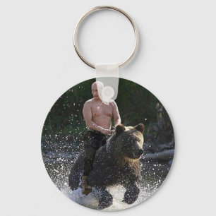 Chaveiro Putin anda com um urso!