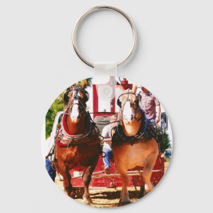 Chaveiro puxar do cavalo de esboço