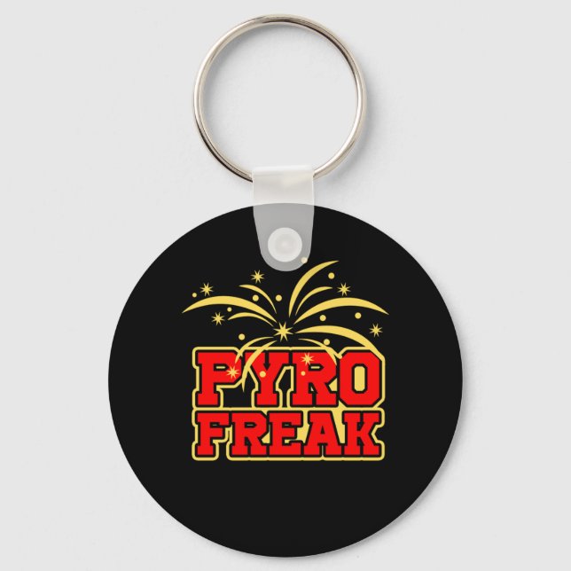 Chaveiro Pyro Freak Fireworks Novo Ano - Presente Divertido (Frente)