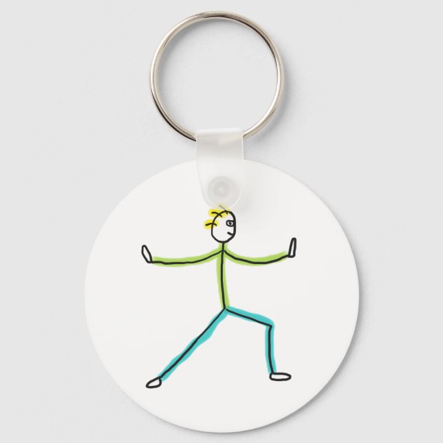 Chaveiro Qigong Stickman (Frente)