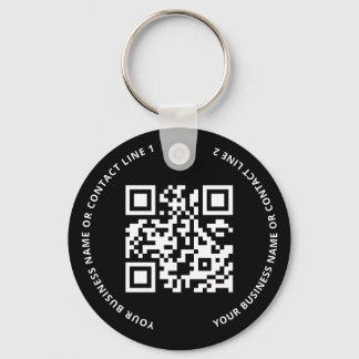 Chaveiro QR Code Logo Business Black