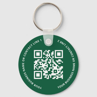 Chaveiro QR Code Logo Business Green