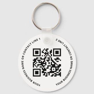 Chaveiro QR Code Logo Business White