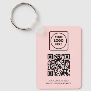 Chaveiro QR Rosa   Design de Logotipo Empresarial Profissio