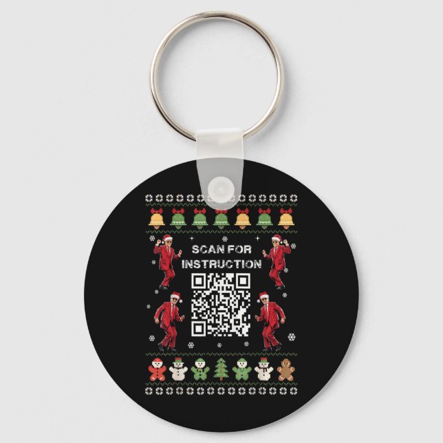 Chaveiro Qr Trump Dance Code President Scan For Instruction (Frente)
