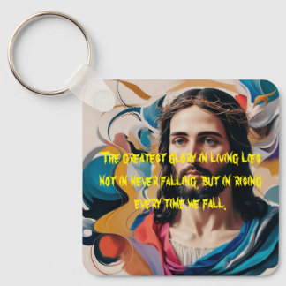 Chaveiro quadrado de metal