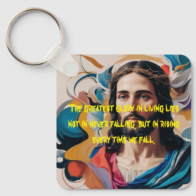 Chaveiro quadrado de metal (Frente)