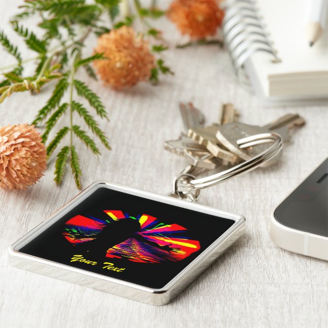 Chaveiro Quadrado do Wild Times #-Premium (Lateral)