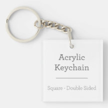 Chaveiro quadrado personalizado