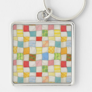 Chaveiro Quadrado Premium CRAZY QUILT