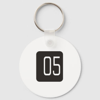Chaveiro Quadrado Preto nº 5