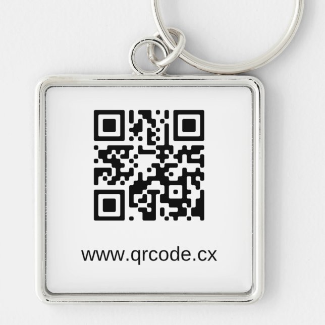 Chaveiro quadrado superior feito sob encomenda (Frente)