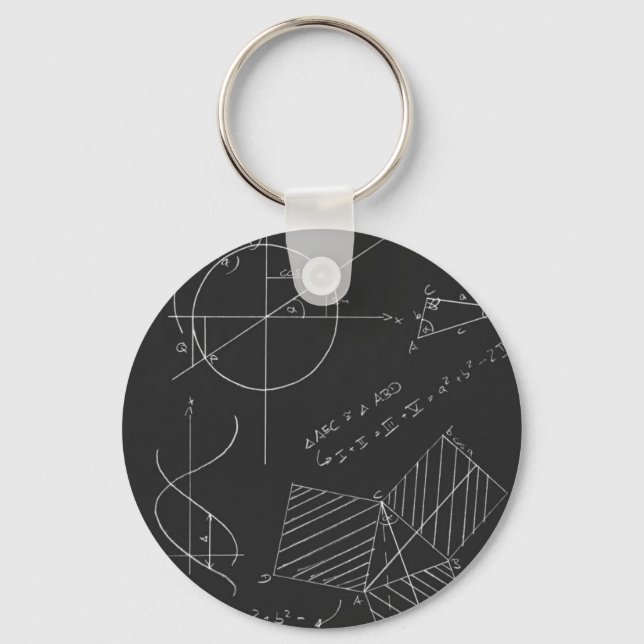Chaveiro Quadro negro de matemática (Frente)
